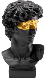 Figurina decorativa negru si auriu David Eyes 18x30 cm