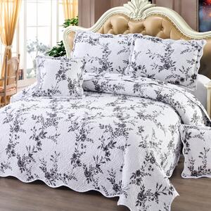 Cuvertura bumbac, 5 piese, model floral, 230x250 cm, CB225