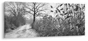 Tablou - Câmpuri în timpul iernii (120x50 cm)
