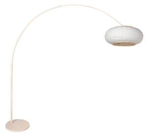 Steinhauer Lampadar curbat Sparkled Light, crem/in gri, 240 cm, Bej, Camera de zi / sufragerie, Metal