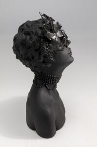Figurina decorativa negru si auriu Lady Butterflies 26x35 cm