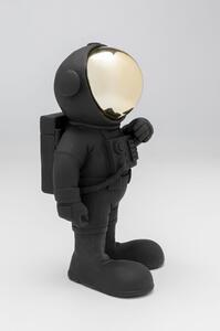 Figurina decorativa neagra Welcome Astronaut 17x27 cm