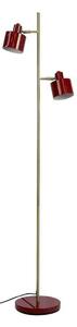 Dyberg Larsen Lampadar Ocean, roșu închis, 160 cm, 2 becuri., Roșu, Camera de zi / sufragerie, Metal, Scandinavă