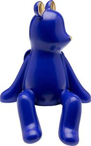 Figurina decorativa Sitting Squirrel albastru 20cm
