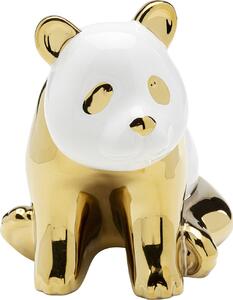 Figurina decorativa Sitting Panda auriu18cm