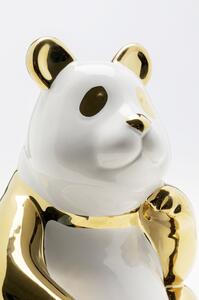 Figurina decorativa Panda auriu 19cm