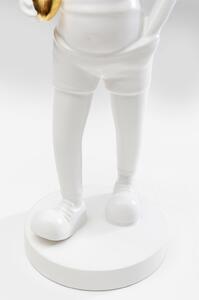 Figurina decorativa Ball Girl alb 41cm