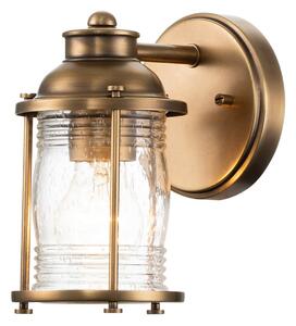 Lampă de perete Quintiesse, Ashland Bay, reglabil, Auriu / Alamă, Baie, Metal, Design industrial