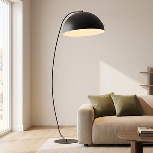 EMIBIG LIGHTING Lampadar Arcos, negru, înălțime 150 cm, metal, Negru, Camera de zi / sufragerie, Metal, Modern