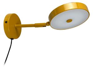 Lampă de perete Dyberg Larsen, Starlight, reglabil, Galben, Camera de zi, Metal, Design