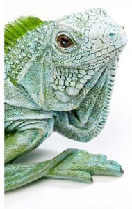 Figurina decorativa Lizard verde 35cm