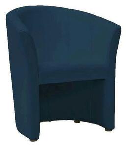 Fotoliu TM-1, albastru/wenge, piele ecologica/plastic, 67x60x76 cm