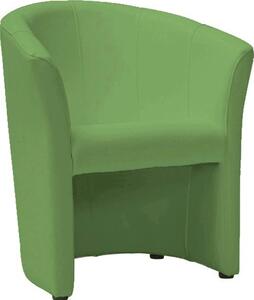 Fotoliu TM-1, verde, piele ecologica, 67x60x76 cm