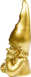 Figurina decorativa Gnome auriu 21cm