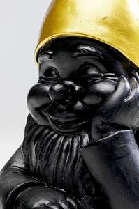Figurina decorativa Gnome negru 21cm
