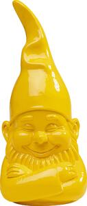 Figurina decorativa Gnome galben 21cm