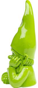 Figurina decorativa Gnome verde 21cm