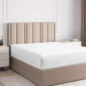 Cearsaf de pat cu elastic Colectia Perugia, Bumbac 100%, dimensiunea 140x200+20cm, alb