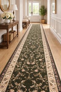 Traversa Hol, Model Lotos, Festonata, Latime 150 cm, Verde 150 x 300