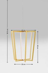 Pendul cu design modern, realizat din oțel auriu, lățime 40 cm, finisaj lacuit, înălțime 161,5 cm