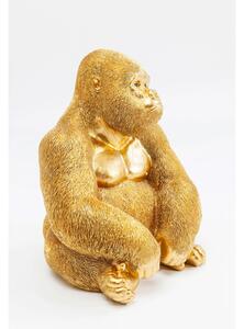 Figurina decorativa Monkey Gorilla Side Medium Auriu