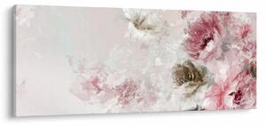 Tablou - Pictura flori roz (120x50 cm)