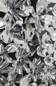 Decoratiune de perete Argintiu Flower 100x100cm