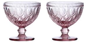 Boluri mici roz 2 buc. din sticlă 250 ml Fleur – Premier Housewares