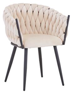 Scaun Bucatarie/Dining Voletty Catifea Bej