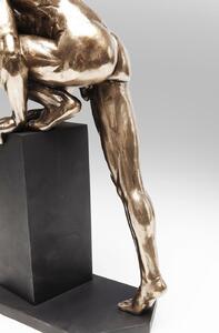 Obiect decorativ Nude Man Stand Bronze 35cm
