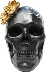 Obiect decorativ Flower Skull 22cm