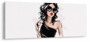 Tablou - Femeie de modă (120x50 cm)