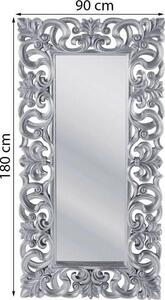 Oglinda Italian Baroque Argintiu 180x90m