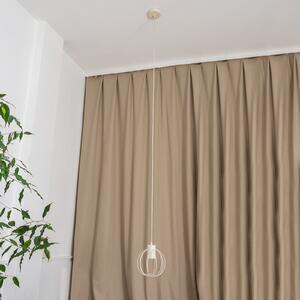 Lampă suspendată STARLIGHT, alb crem, 1 bec, Ø 18 cm, metal