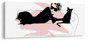 Tablou - Doamnă de modă (120x50 cm)