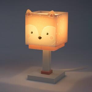 Dalber Lampa de masă pentru copii Little Fox, G4, lățime 14 cm, Roz / Rosé, Camera copiilor, Plastic