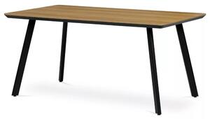 Masă de dining cu decor frasin-stejar, 160x90x76 cm. HT-532