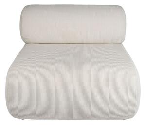 Fotoliu din catifea, alb, cu aspect vintage, Chelsea