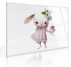 Tablou pe sticlă - Animăluț în acuarelă N⁰1 (70x50 cm)