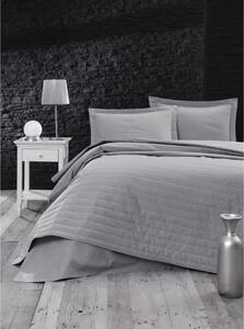 Cuvertură gri matlasată pentru pat dublu 220x240 cm Monart – Mijolnir