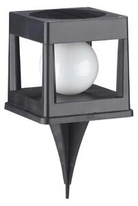 Lampă solară LED CUBO, 3,7 V, 1200 mAh, IP44, negru