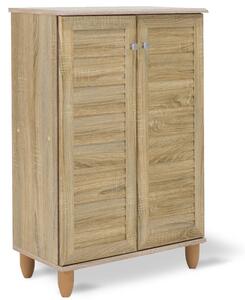 Pantofar cu capacitate 10 perechi, finisaj Sonoma, 60 × 34,5 × 91,5 cm