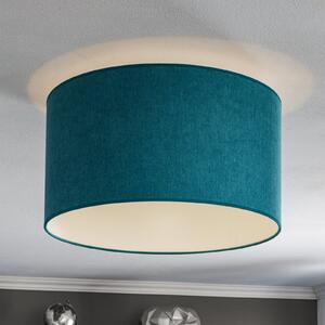 Duolla Plafonieră Pastell Roller Ø 45cm turcoaz, reglabil, Albastru, Camera de zi / sufragerie, Țesătură / Textil