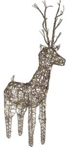 Figurină Cerb Lumineo 96 LED-uri H 135 cm alb cald