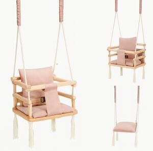 Leagan pentru copii SWINGY 3 in 1 roz