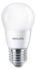 Bec LED E27 7W P48 Glob Philips Alb cald