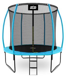 Aga SPORT EXCLUSIVE Trambulină 250 cm Albastru deschis + plasă de protecție + scară