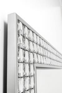 Oglinda perete Crystals argintiu 80x100cm