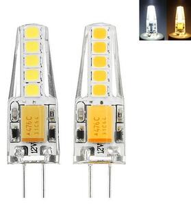 Bec LED G4 3W SMD Silicon 12V Alb cald