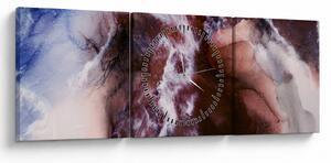Tablou - Marmură violet N⁰3 (cu ceas) (90x30 cm)